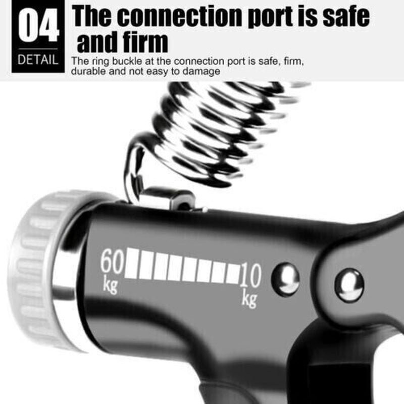 2X Hand Grip Power Trainer Gripper Strengthener Adjustable Gym Exerciser