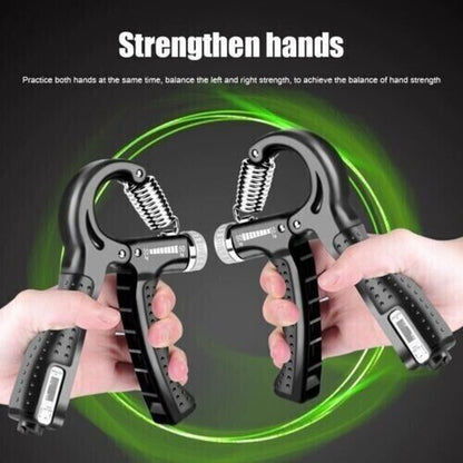 2X Hand Grip Power Trainer Gripper Strengthener Adjustable Gym Exerciser